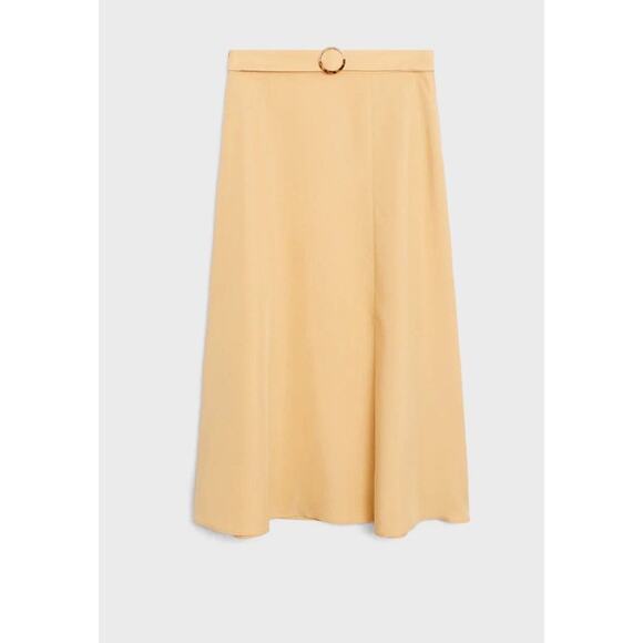 Mango Belted Front Slit Midi Skirt - Picture 8 of 11